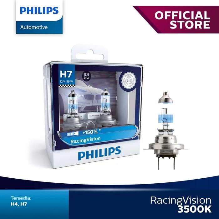 Philips Racing Vision H7 Bohlam Lampu Mobil