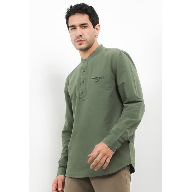 Hush Puppies Kemeja Pria Branzino Green