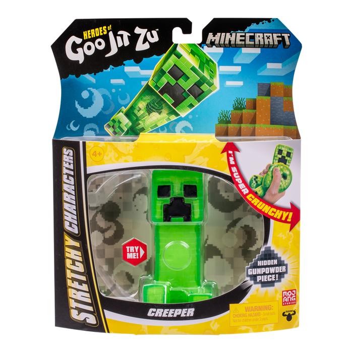 Mainan Stretchy dan Squishy Goo Jit Zu Minecraft Hero Single Pack