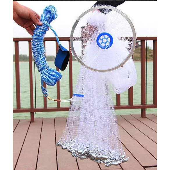 BRG BARU JALA LEMPAR NELAYAN JARING DENGAN PIRINGAN BULAT