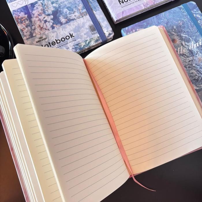 

A5 Mikirei Notebook Bordir Kupu-Kupu Dan Bunga Gold Edition Simple Korean Diary Notebook