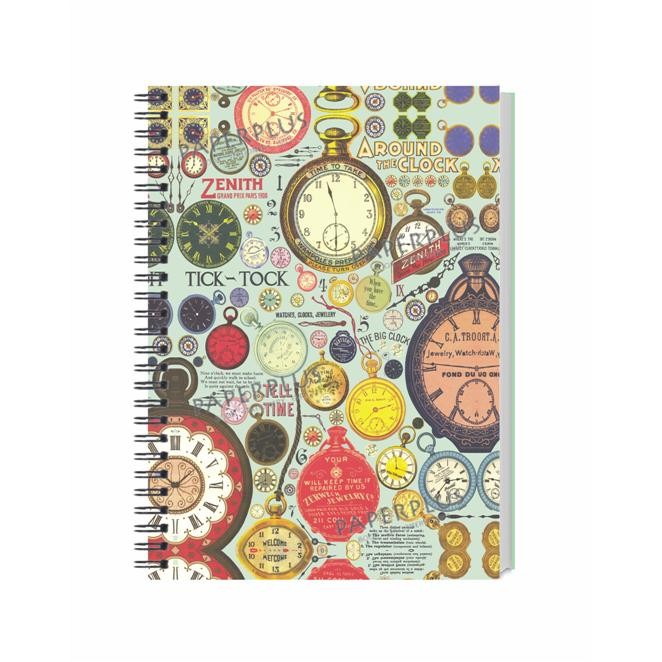 

Spiral Notebook A5 Vintage Around The Clock