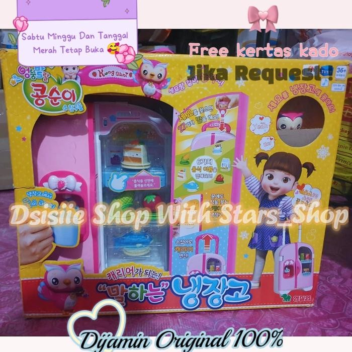 Mainan Anak Kongsuni Sing N Talk Fridge Kulkas Original Korea Kode 667