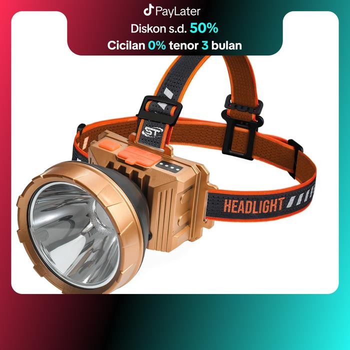 Suksestech Headlamp Senter Kepala LED Multifungsi Tahan Lama Waterproof