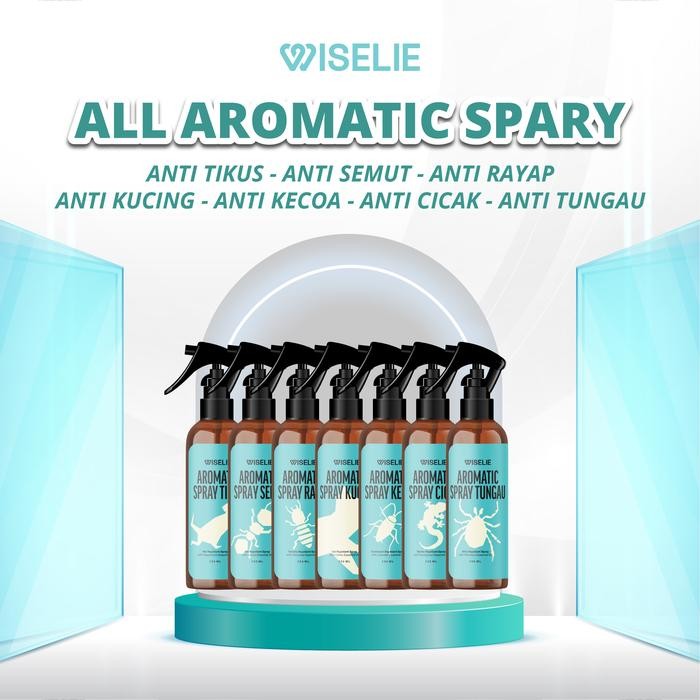 

Wiselie PAKET LENGKAP - BUNDLING HEMAT - 7 PCS Spray ALL AROMATIC Spray. TIKUS, KUCING, RAYAP,