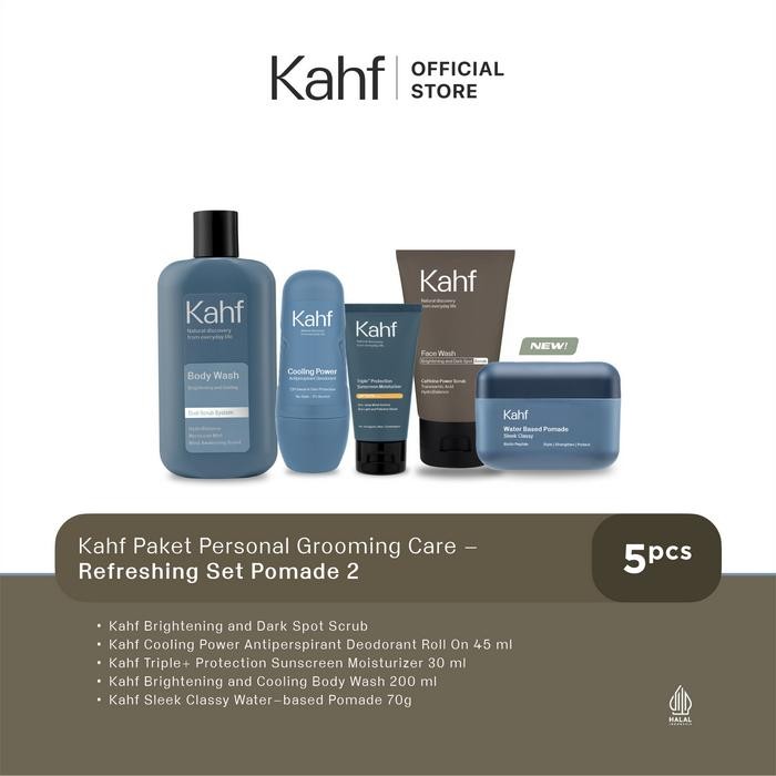 

[Creator's Pick Special SBD] Kahf Paket Personal Grooming Care isi 5 - Face Wash, Deodorant, Body