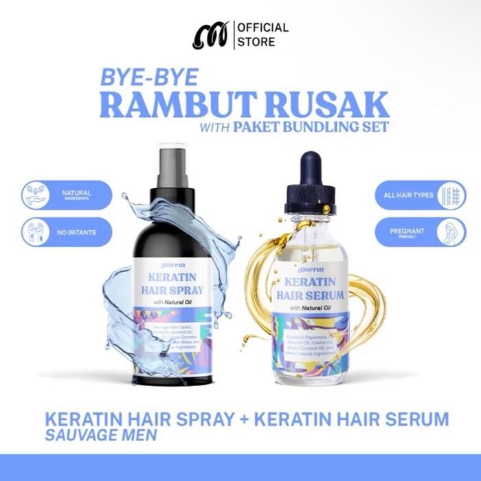 

Morrin Perawatan Rambut Al in One - Paket Serum + Spray Mist Sauvage Men untuk Rambut Berketombe,