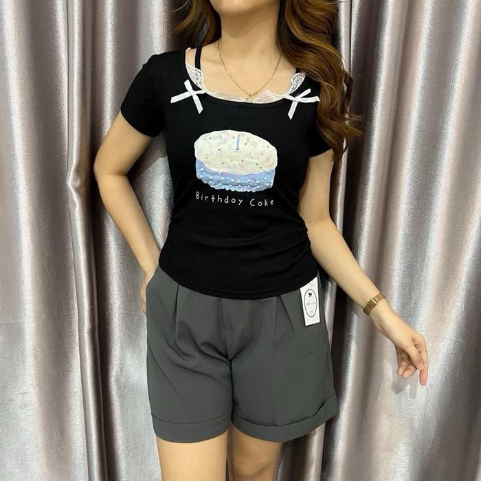 

BELOVIE - Cake Top Fashion Stretchy Import Premium Trendy Korean Style