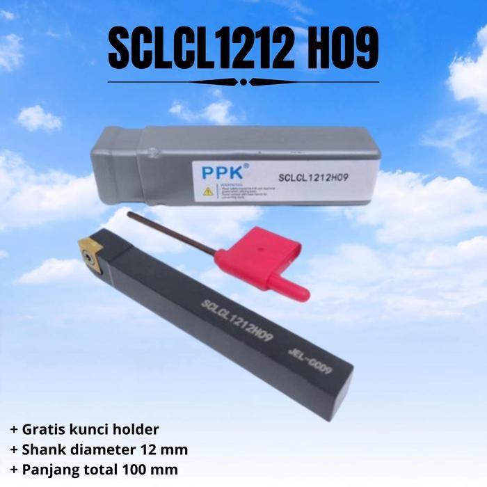 Spesial Holder Bubut Luar Kiri 12Mm Sclcl 09 Stang Pahat Bubut Sclcl1212 H09 Terlariss 