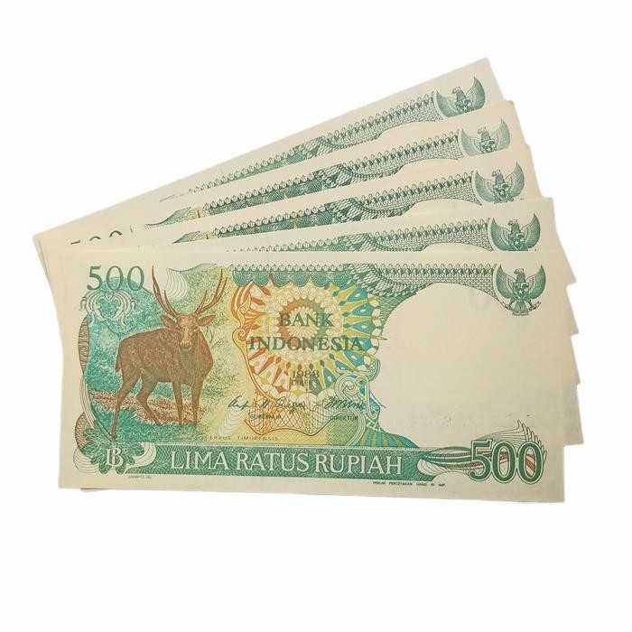 Uang Kuno 500 Rupiah Bergambar Rusa Langka Asli