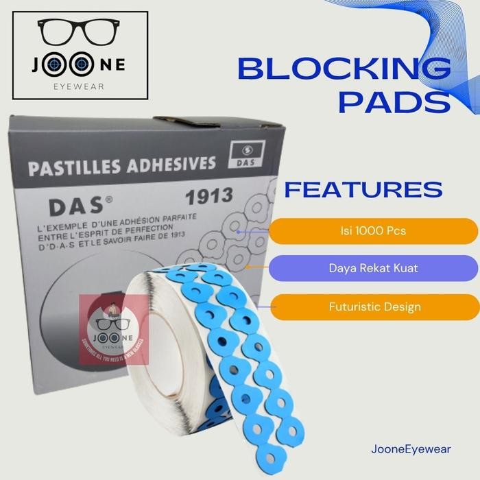 Double Tip Blocking pads Perekat Lem Lensa Kacamata
