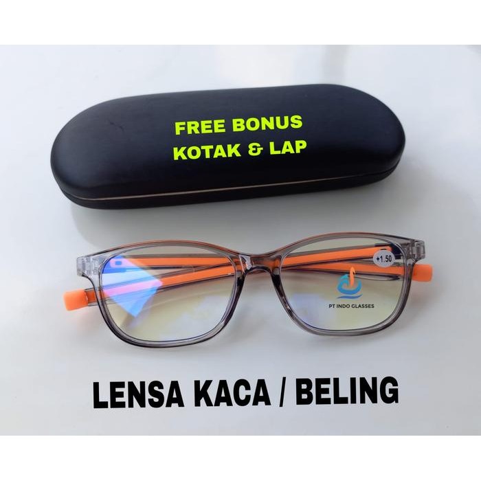 Terbaru Kacamata baca plus pria asli lensa KACA Kacamata super fokus