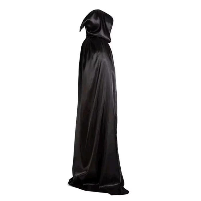 dap [ JUBAH HALLOWEEN COSPLAY ] Jubah Cosplay Death Jubah Hitam Plus Hoodie / Penutup Kepala