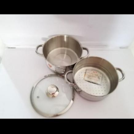 steamer set bima origin classic tutup kaca /panci kukusan