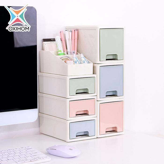

Oxihom Laci Lemari Plastik Susun Tempat Kotak Penyimpanan Kosmetik Drawer Storage Organizer