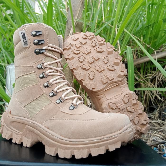 sepatu pdl 511 cream taktikal kejalapangan 8inc