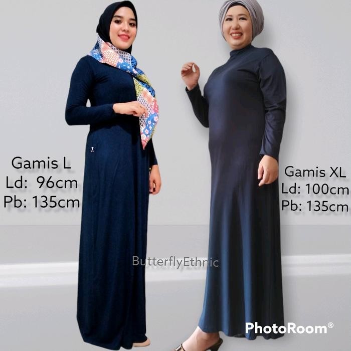 TERMURAH Gamis Polos Kaos Daleman Inner Manset Lengan Panjang / Bahan Spandek Katun Elastis dan