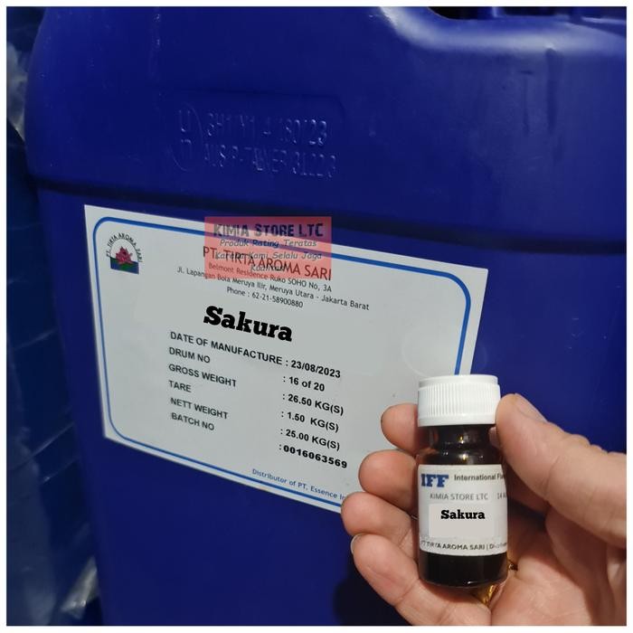 BIBIT PARFUM SAKURA MURNI IFF 1 LITER / BIANG PARFUM SAKURA IFF