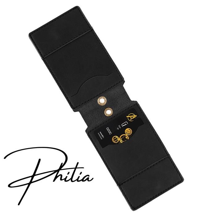 

Ready Front Id Card Magnet Lanyard Kulit Name Tag Holder