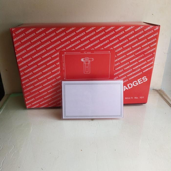 

Ready Name Badges Jepit Isi 50 Pcs