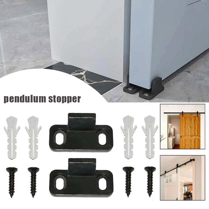 Pilihan- 1Set Floor Guide Sliding Door Penahan Pintu Sliding Bawah Penahan Bawah Pintu Geser