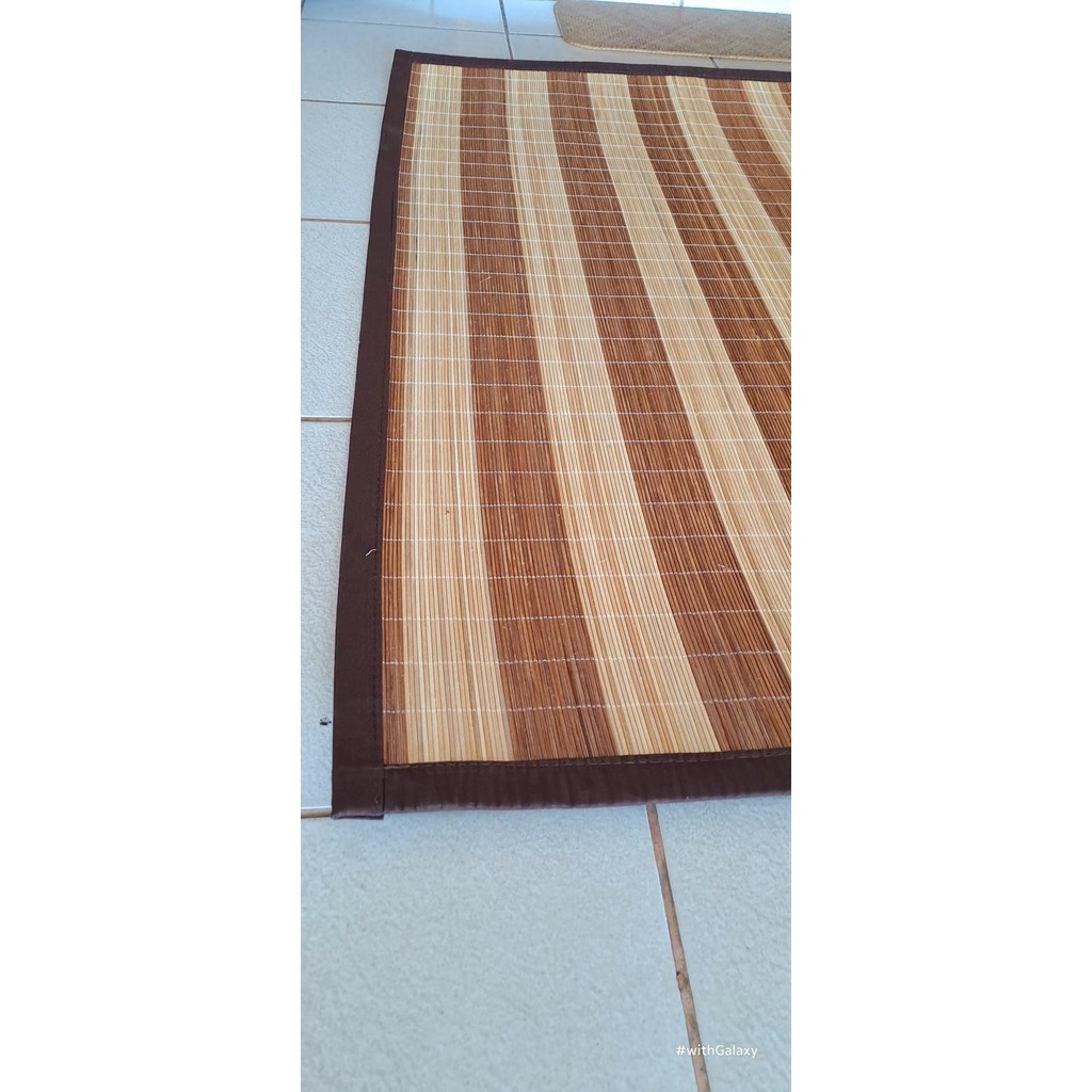 176cm x 250cm Tikar Core Rotan Motif - Tikar Karpet Rotan Core Belang