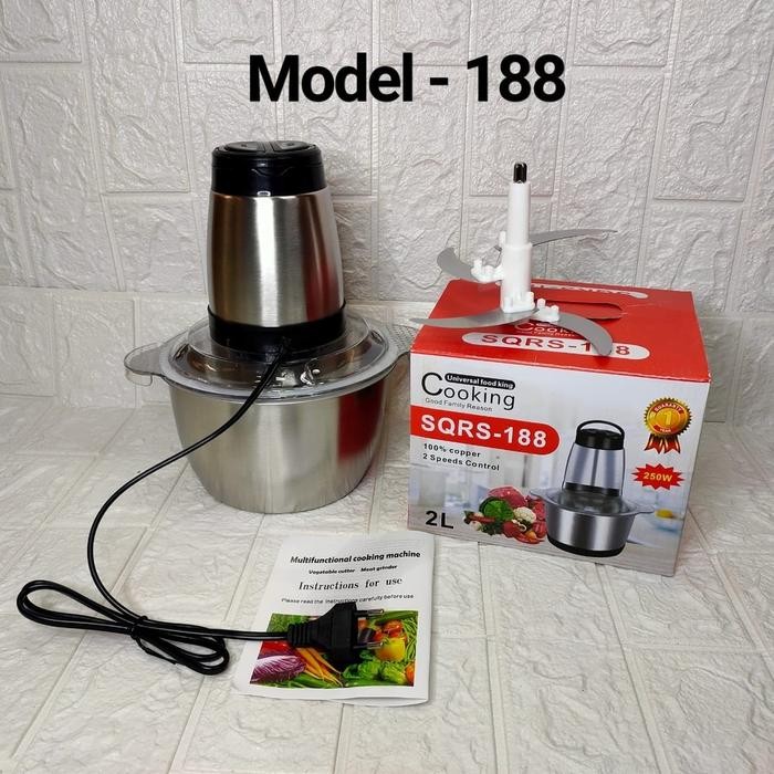 MKC KIMISO Chopper Stainless Blender Daging Serbaguna SQRS 188 & MKC 128