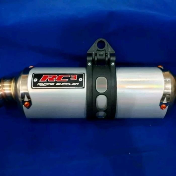 Selenser Silencer Slenser Knalpot Rc3 Oval Panjang 25Cm Diameter 51Mm