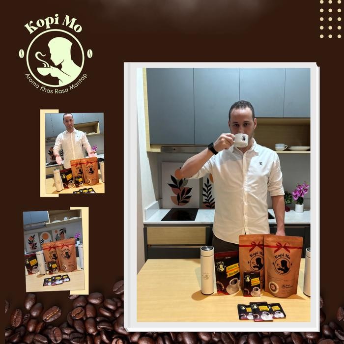 

Kopi Arabica 500 gram ( 100% Kopi Murni ) Kopi Bubuk & Biji Kopi Mo [Premium Pack]