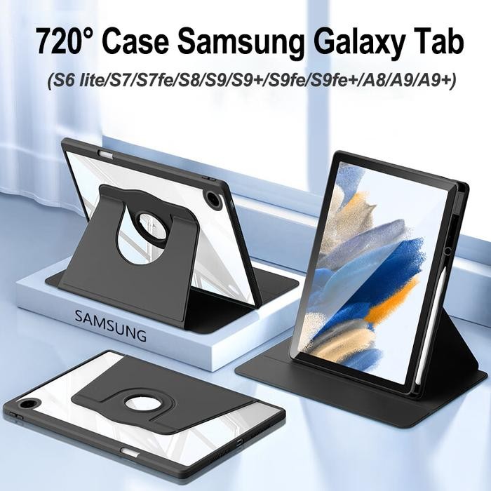 CASE FOR SAMSUNG GALAXY TAB S6 A9 S9 PLUS 720 ROTATE WITH PEN SLOT FOR SAMSUNG TAB CASE MAGNETIK