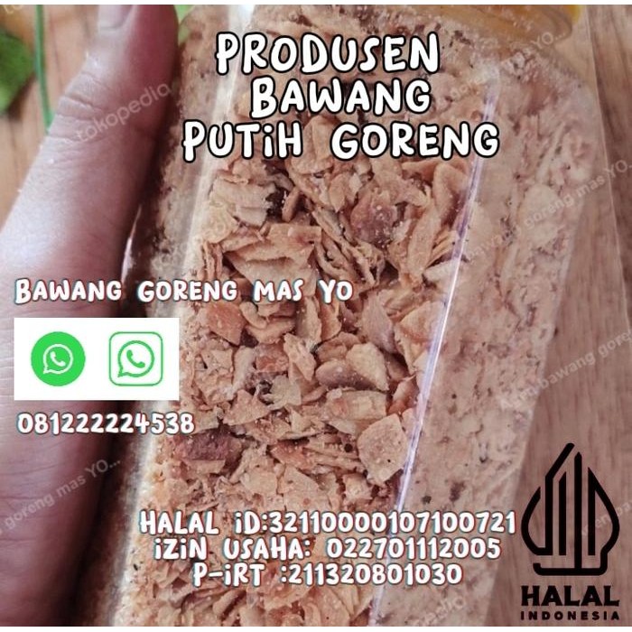 

promo bawang putih goreng cincang 300g - serbaguna untuk masak