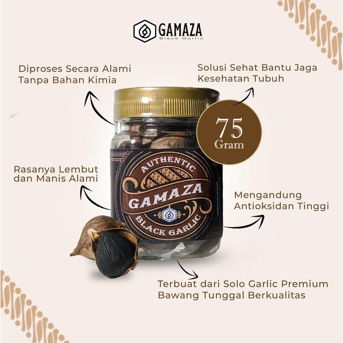 

promo bawang hitam tunggal black garlic 75 gr halal natural