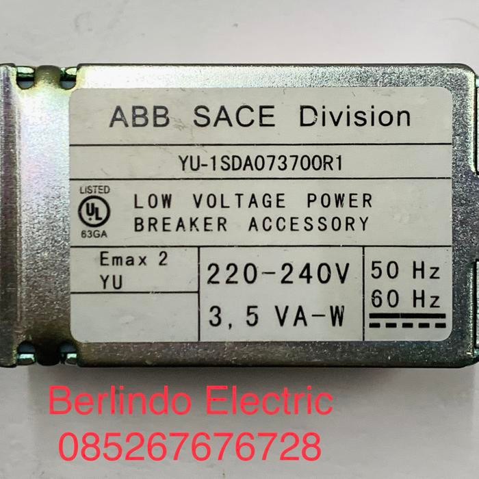 Termurah Uvr Abb Sace Emax-2 Yu-1Sda073700R1 Terlariss 