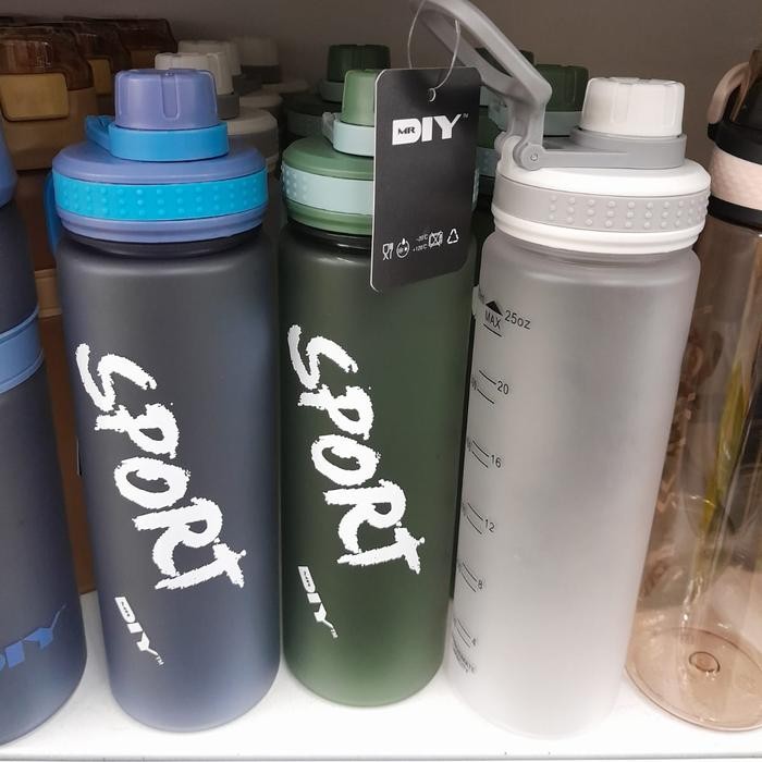 diy water bottle sport ukuran 900ml botol minum