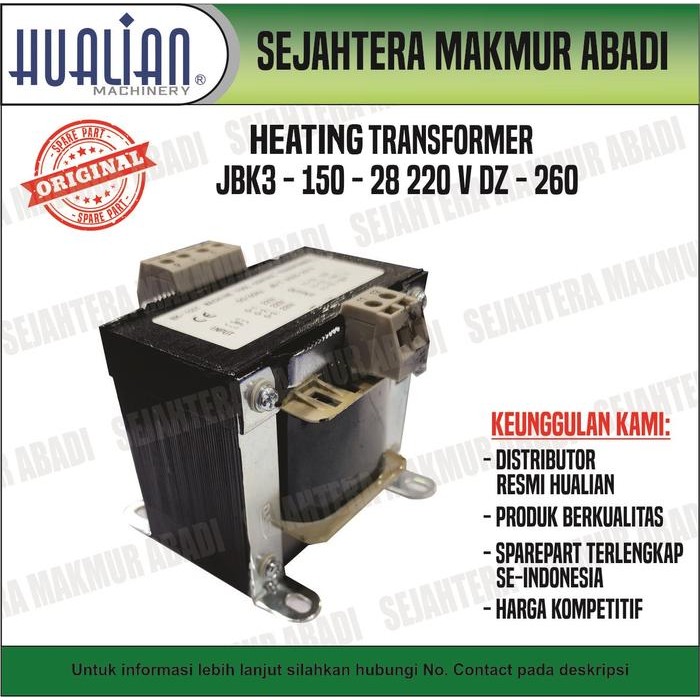 Trafo / Transformer Heating JBK3 - 150 - 28 ( 220 V ) DZ - 260 PD
