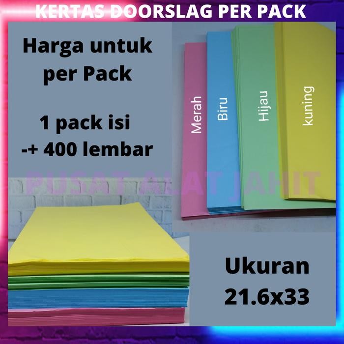 

Melayani Faktur Pajak! Kertas Doorslag Duslak Per Pack