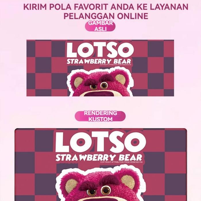 Alas mouse Alas Meja Alas mouse komputer game ekstra besar Alas mouse komputer game beruang stroberi