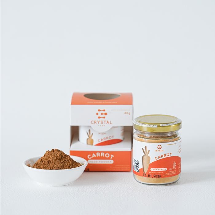 

NEW PRODUK CRYSTAL FARM CARROT FOOD POWDER (80GR) / BUBUK WORTEL - BUMBU MPASI REE RAIN553