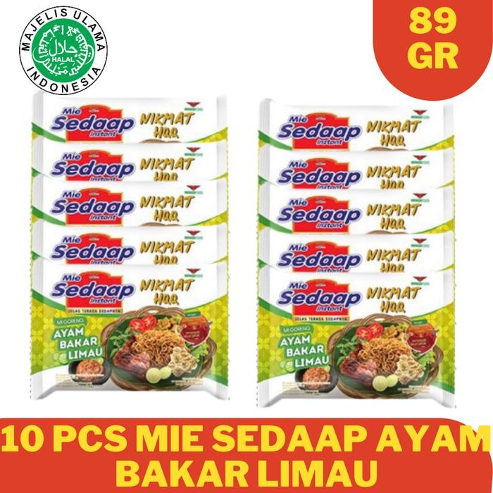 

Pilihan- Promo Bundling 10Pcs Mie Sedaap / Sedap Goreng Rasa Ayam Bakar Limau