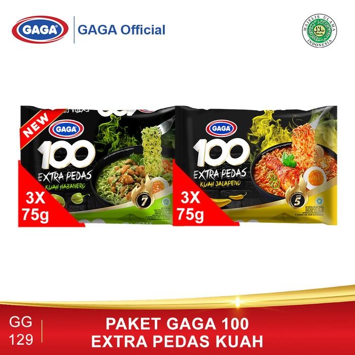 

Pilihan- Gaga 100 Extra Pedas Kuah Habanero 3 Pcs & Extra Pedas Kuah Jalapeno 3 Pcs Food Instan