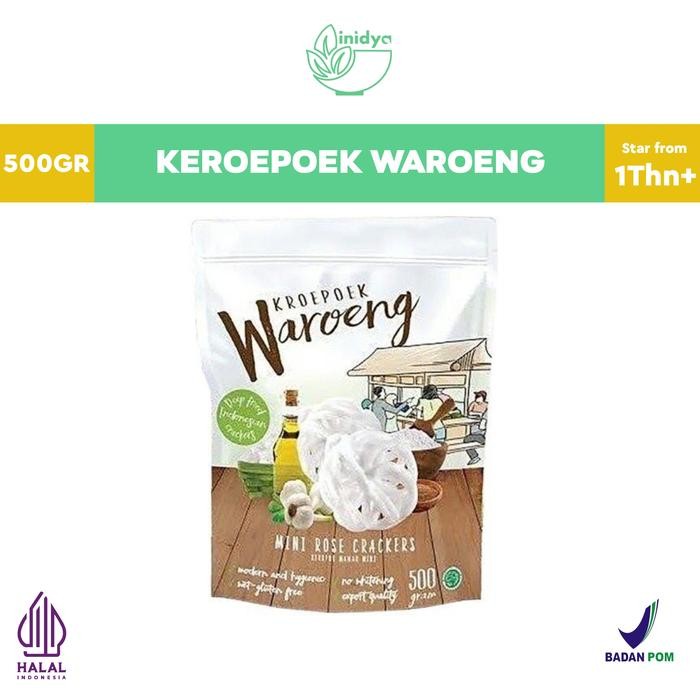 

Pilihan- Kroepoek Waroeng - Mini Rose 500G Kerupuk Mpasi Sehat Non Msg