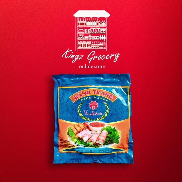 

Pilihan- Banh Trang Rice Paper Kulit Lumpia Vietnam Uk. 22Cm. 400Gr.