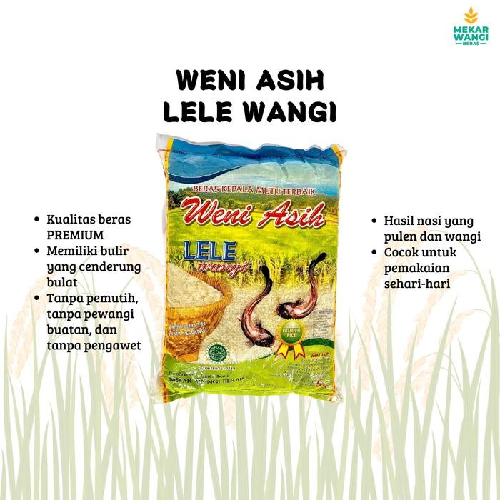 

Pilihan- Beras Weni Asih Lele 5Kg
