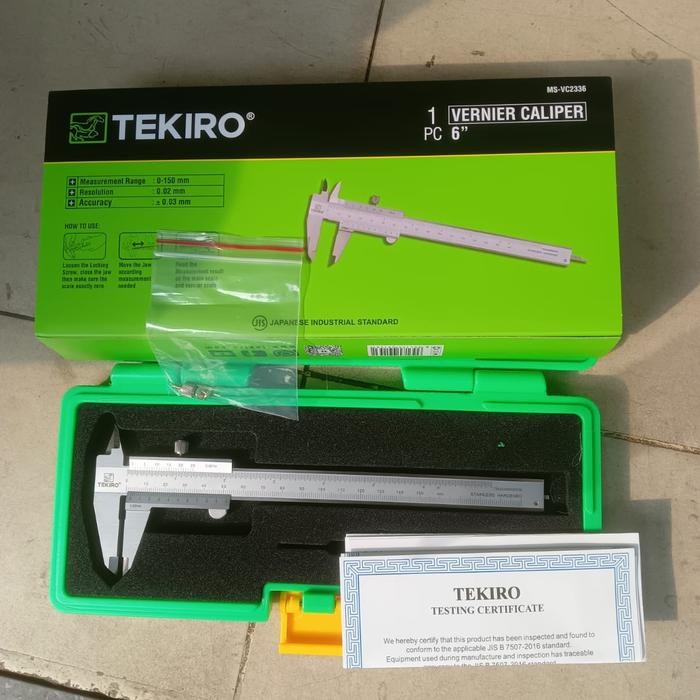 Promo Jangka Sorong / Sigmat Tekiro 6Inch / Vernier Caliper 6" Tekiro Terlariss 