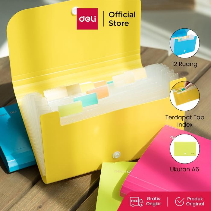 

jjm - Deli E5561 Expanding File/Expanding File - Expanding File Snap A6 13P