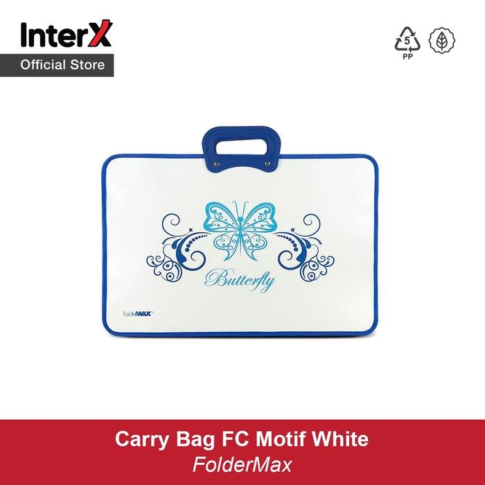 

jjm - Foldermax Carry Bag Motif White Tas Arsip Serbaguna Folio (F4)