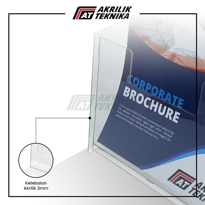 

jjm - RAK / TEMPAT BROSUR / TEMPAT DISPLAY BROSUR AKRILIK DISPLAY UKURAN A5