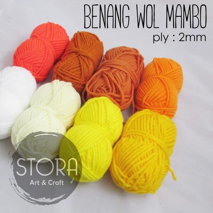 Pilihan- Rajut Wool / Benang Wol Mambo - Tebal 2 Mm