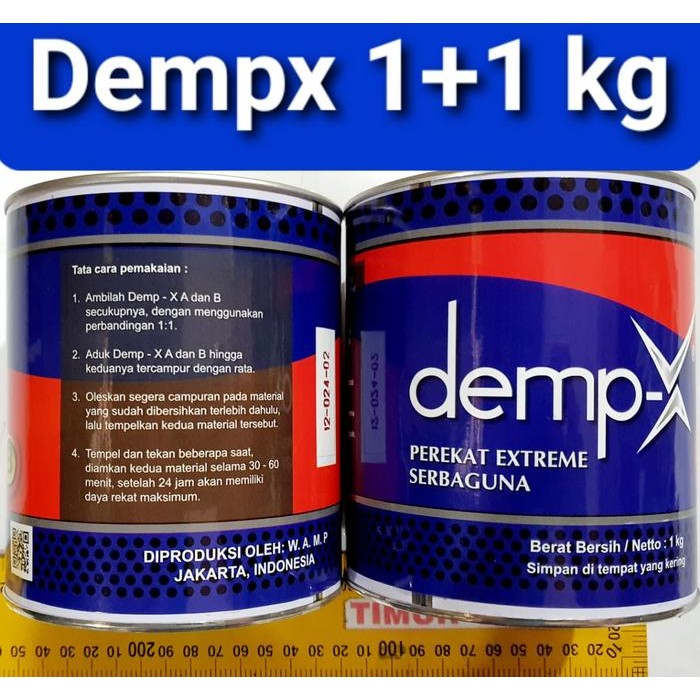 

Pilihan- Lem Demp-X 1Kg+1Kg / Lem Dempx 2 Kg / Lem Perekat Extra Serba Guna