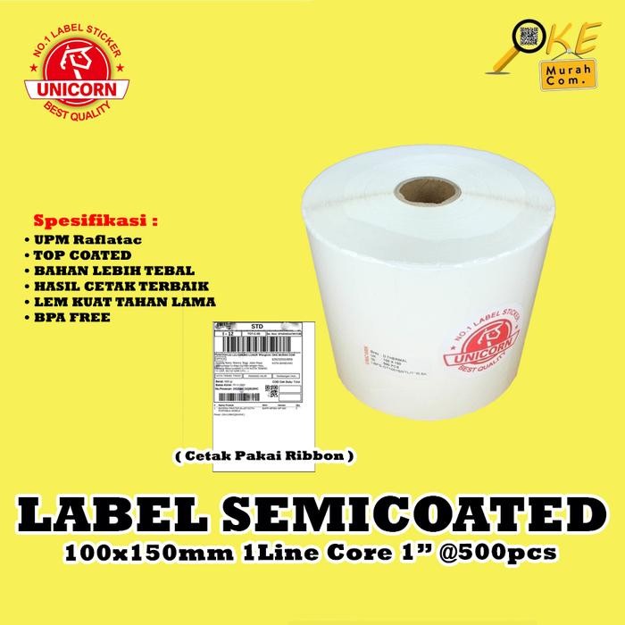 

Pilihan- Kertas Stiker Label Semicoated 100X150Mm / 100X150 / A6 Resi Alamat Marketplace Isi